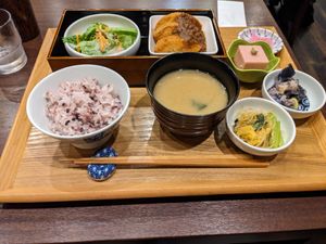 Teishoku set at Komaki Shokudo in Tokyo