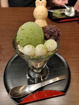 Vegan desserts to choose from at Komaki Shokudo in Tokyo
