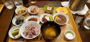 Koufuku-Gozen (Their biggest set meal!) Takes a while to prepare at Komaki Shokudo in Tokyo