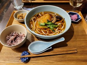 Kitsune udon at Komaki Shokudo in Tokyo