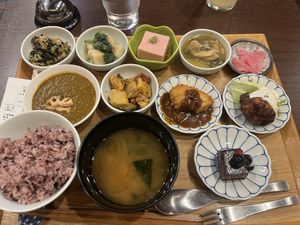 Largest lunch set  at Komaki Shokudo in Tokyo