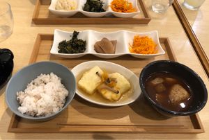 Set meal at Komaki Shokudo in Tokyo