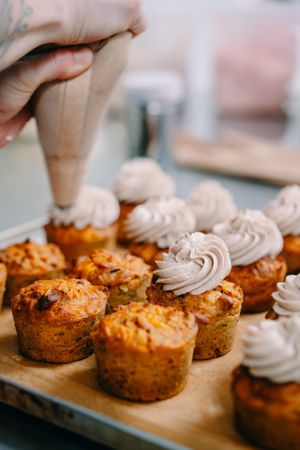 Carrot Cake Cupcakes at Kjeks - Winterhude in Hamburg