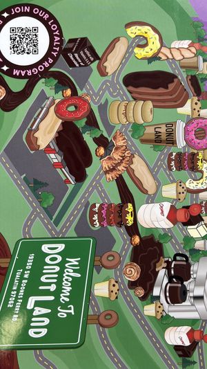 Cute DonutLand Box Art  at Donut Land in Tualatin