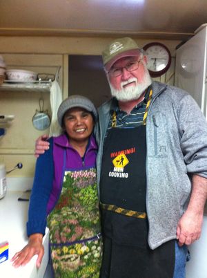 Owners/operators.  Payo & Ken at Payo's Thai Kitchen in Talkeetna