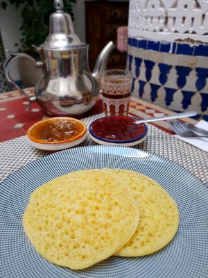Desayuno vegano en Marrakech, Marruecos. at Viajes Veganos in Barcelona