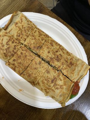 Savory crepe  at Crepes Bistro in Santa Clara