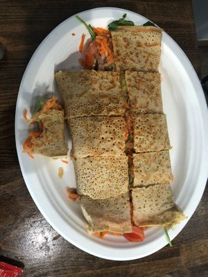 Savory Avocado crepe at Crepes Bistro in Santa Clara