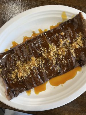 caramel crepe  at Crepes Bistro in Santa Clara