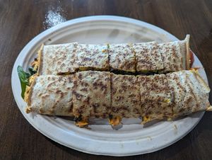 Royal Veggie Crepe at Crepes Bistro in Santa Clara