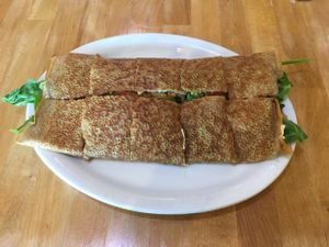 Special vegan crepe at Crepes Bistro in Santa Clara
