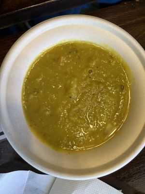 Lentil soup   at Crepes Bistro in Santa Clara