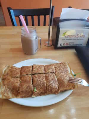 Royal crepe at Crepes Bistro in Santa Clara