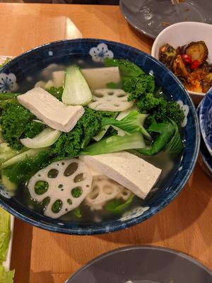 vegan pho ($14.50) at Nom Nam in New York City