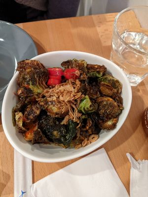 brussel sprouts ($8.75) at Nom Nam in New York City