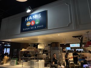 View of the restaurant in the food courtt  at Han's Banh Mi & Pho in Nashville