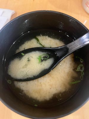 Miso soup  at Totoro in Ann Arbor