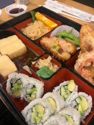 Veggie Bento Box at Totoro in Ann Arbor