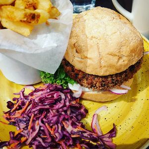 Pulled jackfruit BBQ burger at Lounges - Portivo Lounge in Gloucester