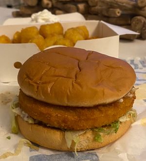 Vegechick et potato pops  at Vegedal in Amiens