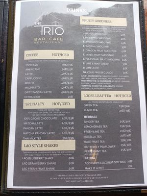   at The Trio Bar in Nong Khiaw