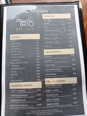   at The Trio Bar in Nong Khiaw