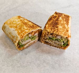 Chick’n burrito at Yes Vegan Taco - Cloud Kitchen in Anaheim