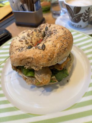 Vegan bagel   at California Bakery - Via Vincenzo Monti in Milan