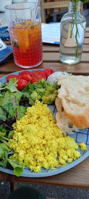 That creamy spread was especially amazing! at Piccola Cafe in Ljubljana