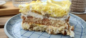 Limonin vegamisu at Piccola Cafe in Ljubljana