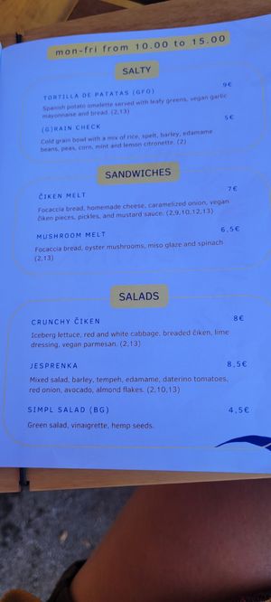  at Piccola Cafe in Ljubljana