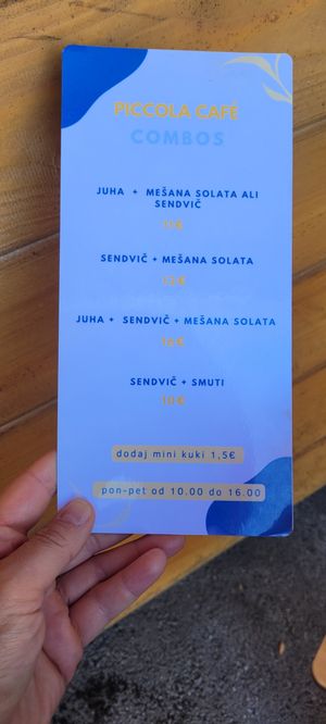  at Piccola Cafe in Ljubljana