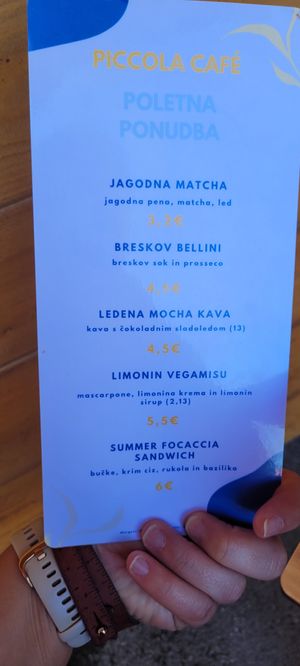  at Piccola Cafe in Ljubljana