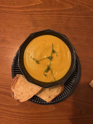 Daily soup  at Piccola Cafe in Ljubljana