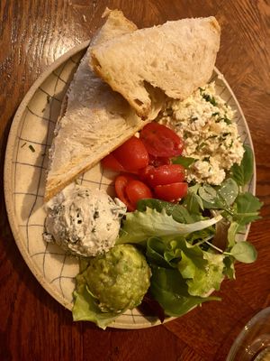 Salty breakfast   at Piccola Cafe in Ljubljana
