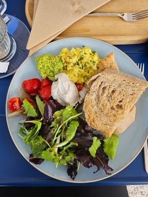 Savoury breakfast at Piccola Cafe in Ljubljana