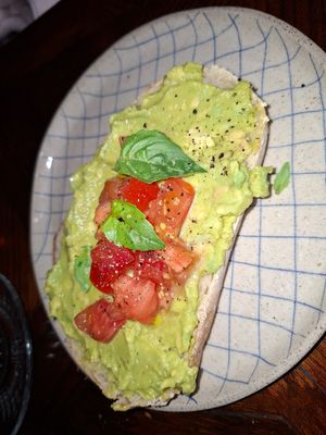 Avocado toast at Piccola Cafe in Ljubljana