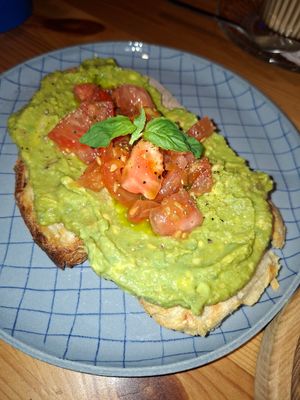 Avocado toast at Piccola Cafe in Ljubljana