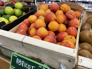 Beautiful (but expensive) fruit  at Le Retour a la Terre Rive Droite in Paris