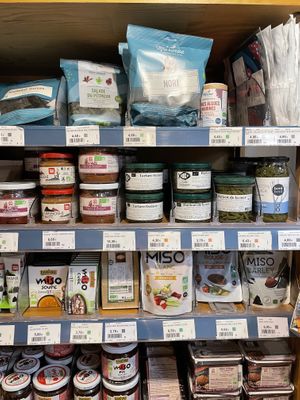 Good choice of Asian ingredients  at Le Retour a la Terre Rive Droite in Paris