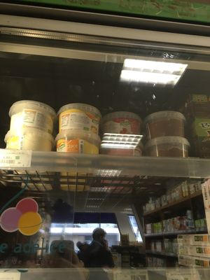 Sojami vegan ice cream  at Le Retour a la Terre Rive Droite in Paris