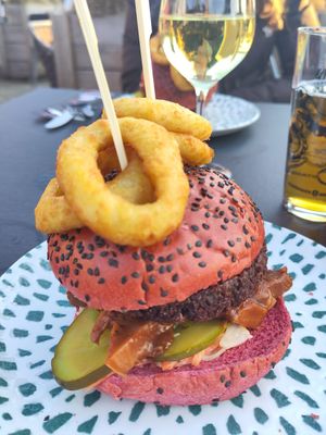 Beetburger at Stadshaven Brouwerij in Rotterdam