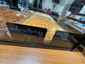 vegan sweets  at Taqsim Patisserie  in Cologne