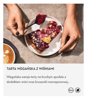 Cherry pie  at Green Caffè Nero in Krakow