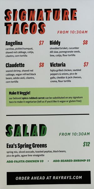 Signature Tacos   at Ray Ray's in Saint Helena