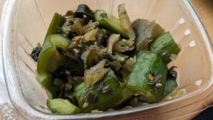 Pickled Cucumber Salad at The Poke Shack in Champaign