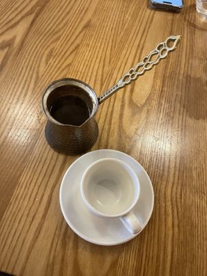 Lebanese coffee  at Ruba Restaurant in Teddington