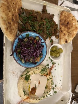 Plant based shawarma plate  at Cafe Landwer - Yorkdale in North York