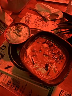 Red Curry  at The Thai Garden in Brisas De Zicatela