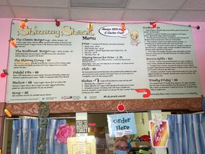 Menu at Shimmy Shack in Plymouth